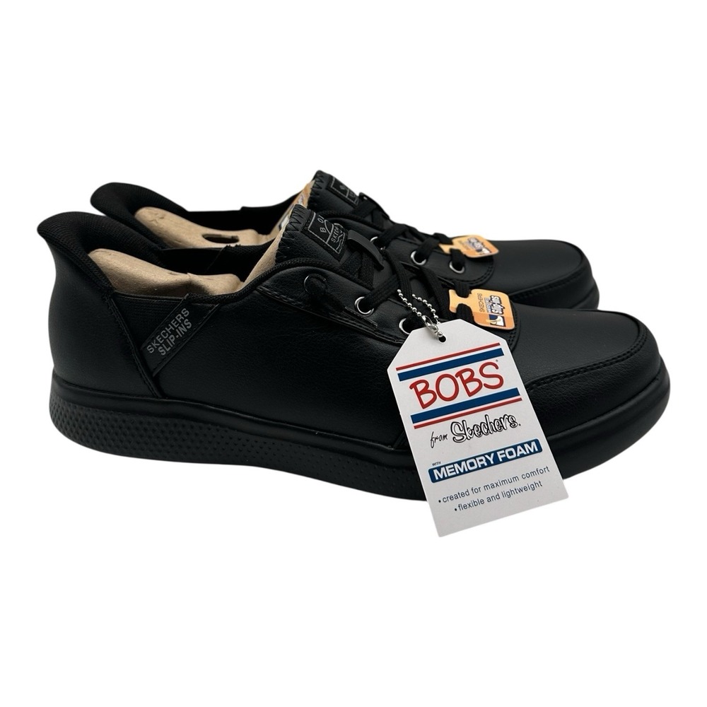 Skechers Skip Cute - B Cute Classic Shoes Womens Sz 9 Black Hands‎ Free Slip-Ins - Picture 2 of 10